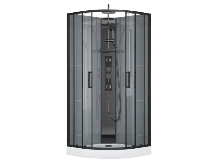 Sprchový box WEGA black 90x90x226