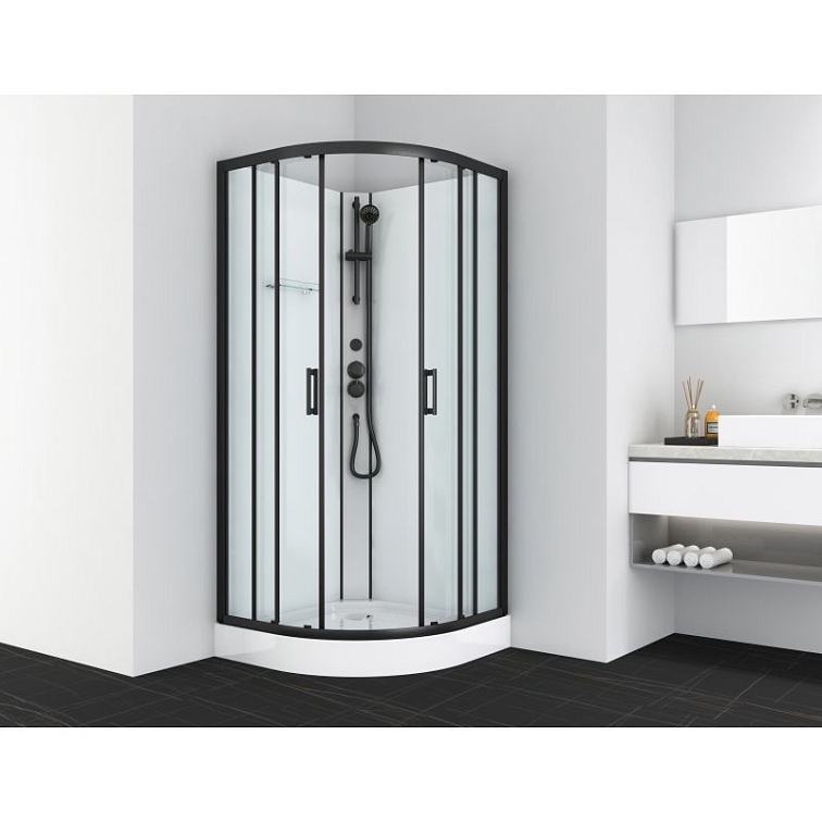 Sprchový box DALLAS black 90x90x210 (CL11B)