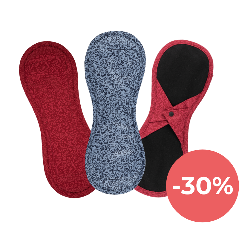 Vysoce savé látkové vložky z certifikované biobavlny vhodné na noc nebo na období po porodu | Bamboolik