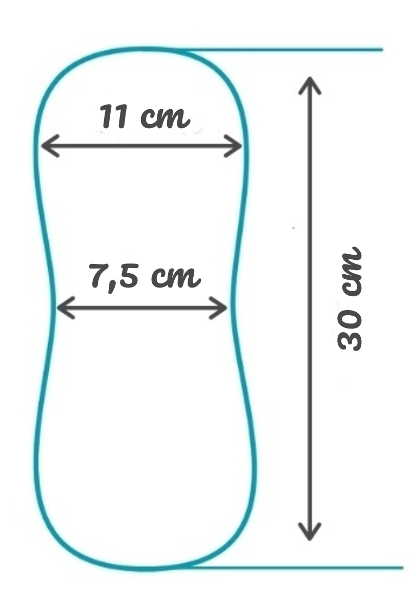 Noční / poporodní látková vložka | satén & biobavlna