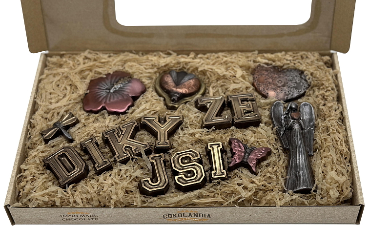 Čokoládová sada pro maminku s růží č. 2