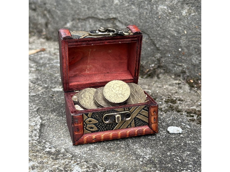 Truhlička s čokoládovým pokladem (malá)