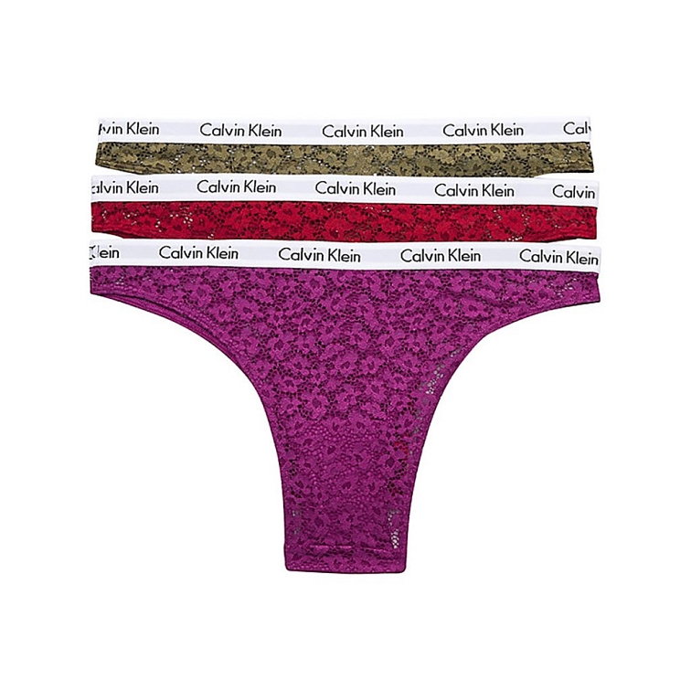 Calvin Klein Dámské brazilky Carousel Lace 3Pack