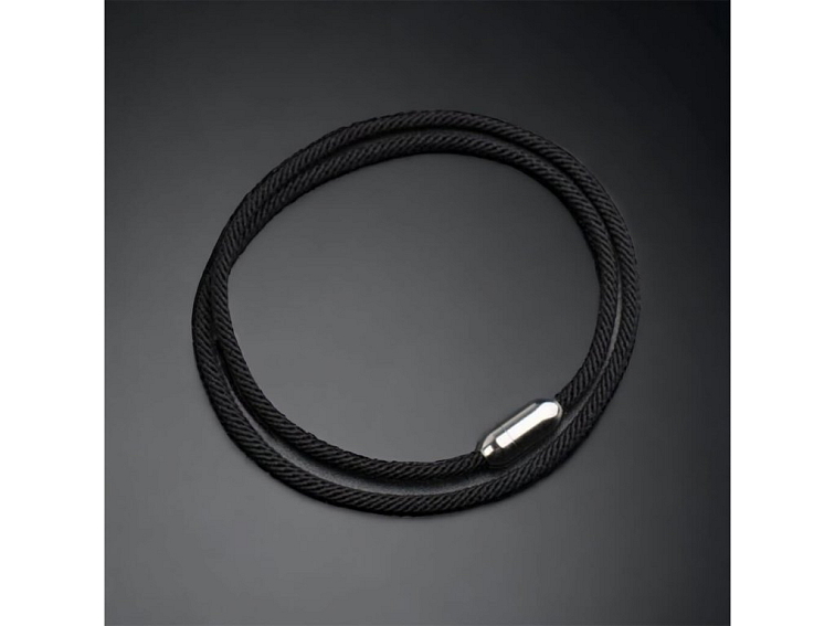 Náramek provázkový minimalistický s nerezovým zapínáním