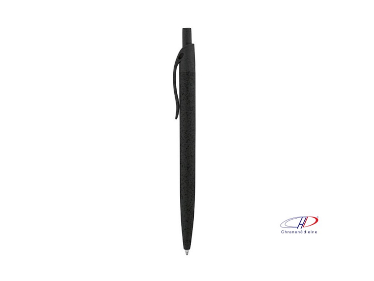 Guľôčkové pero z pšeničnej slamy (čierna náplň) , Black