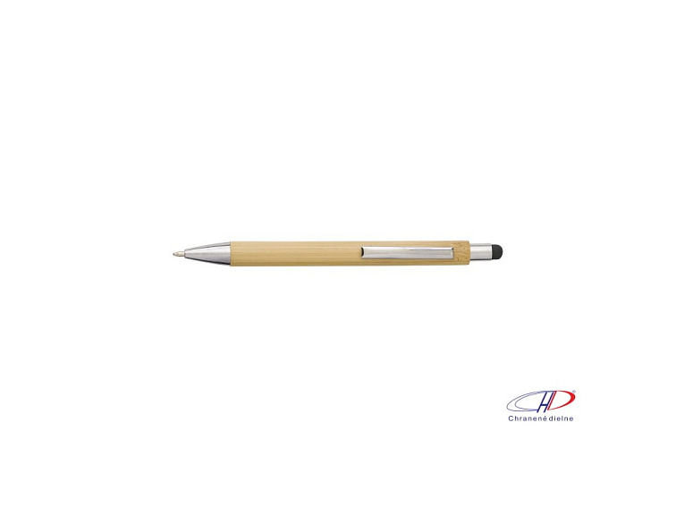 Bambusové a plastové guľôčkové pero , Black