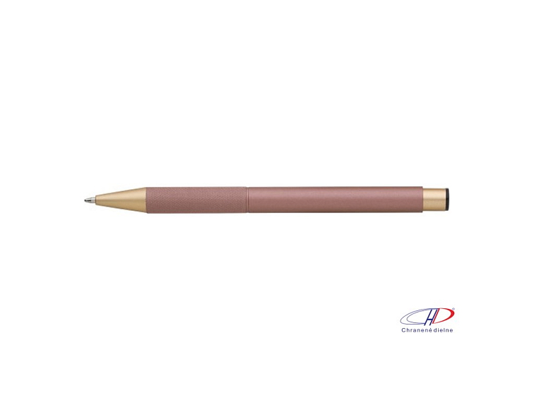 Matné hliníkové pero (modrá náplň) , Rose gold