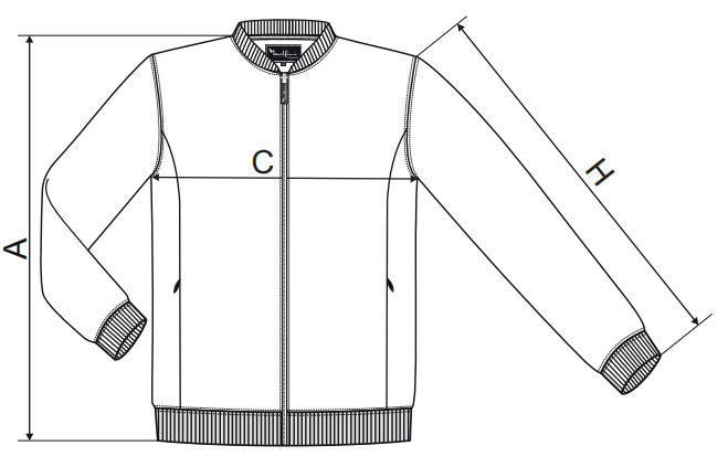 Pánska mikina bomber 453 s LOGOM