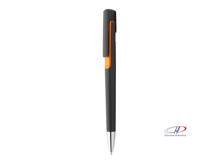Guľôčkové pero, modrá náplň , orange/black