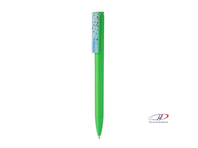 Guľôčkové pero, modrá náplň , Green