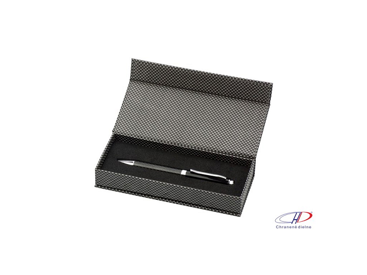 Guľôčkové pero, darčekovo balené (čierna náplň) , Black