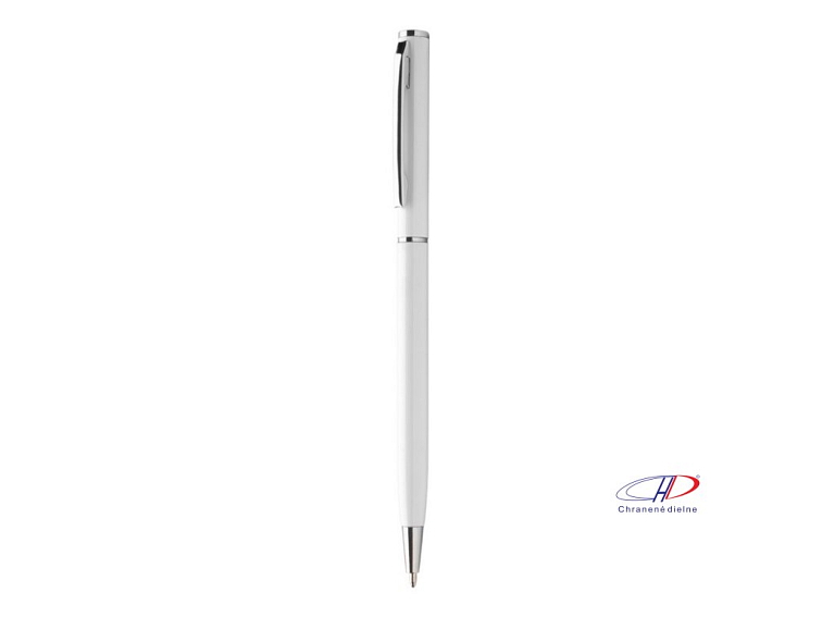 Guľôčkové pero, modrá náplň , white