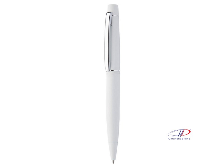 Guľôčkové pero, modrá náplň , white