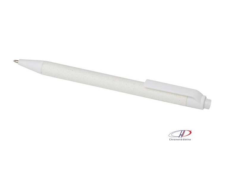 Guľôčkové pero z crush papiera (čierna náplň) , white