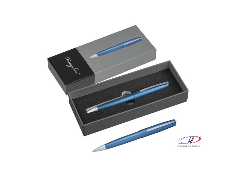 Guľôčkové pero v krabičke (čierna náplň) , Blue