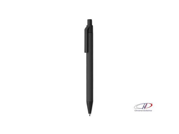 Guľôčkové pero z papiera a kukurice (modrá náplň) , Black