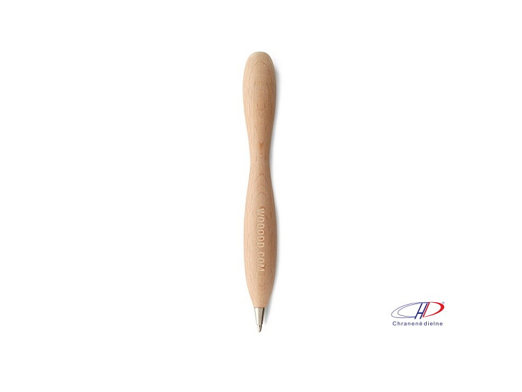 Guľôčkové pero z dreva (čierna náplň) , wood