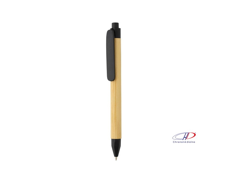 Guľôčkové pero z recyklovaného papiera , Black