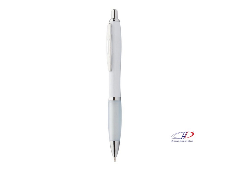 Guľôčkové pero, modrá náplň , white