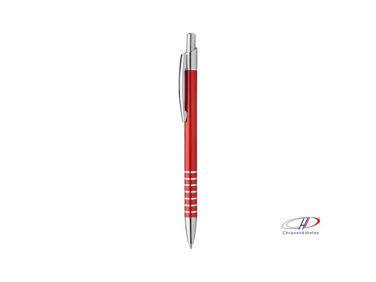 Guľôčkové pero, modrá náplň , Red