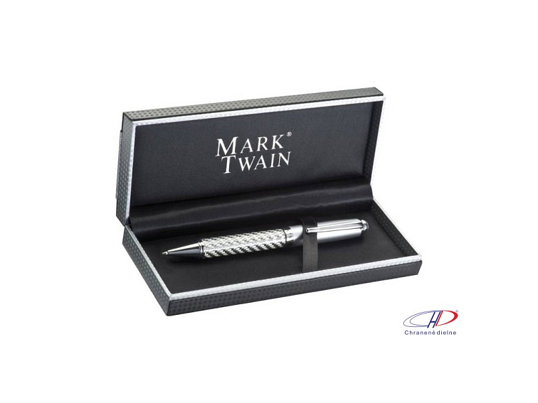 Guľôčkové pero, darčekovo balené (modrá náplň) , Grey