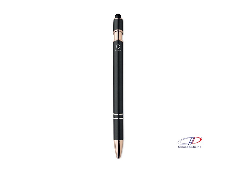 Pero z recyklovaného hliníka so stylusom , Black
