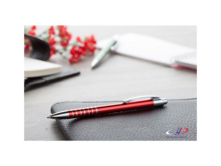 Guľôčkové pero, modrá náplň , Red