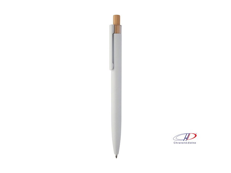 Guľôčkové pero z recyklovaného hliníka , white