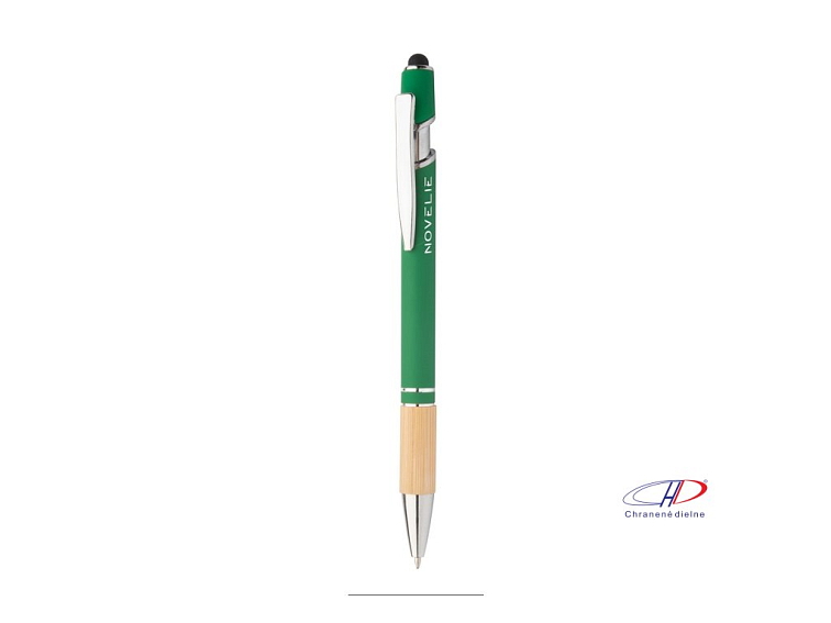 Hliníkové dotykové guľôčkové pero , Green