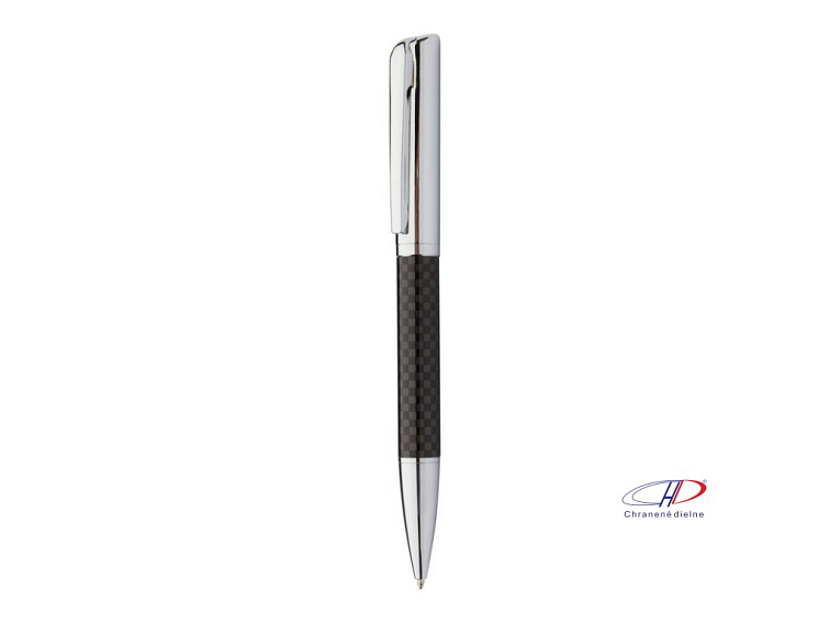 Guľôčkové pero, modrá náplň , silver/black