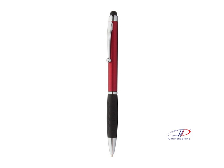 Dotykové guľôčkové pero, modrá náplň , Red
