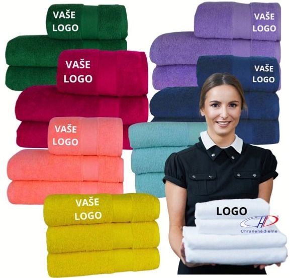 Osuška s výšivkou LOGA