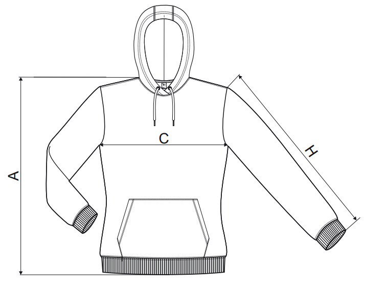 Mikina dámska s kapucou 414 s LOGOM