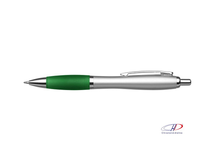 Guľôčkové pero z recyklovaného ABS , black/silver