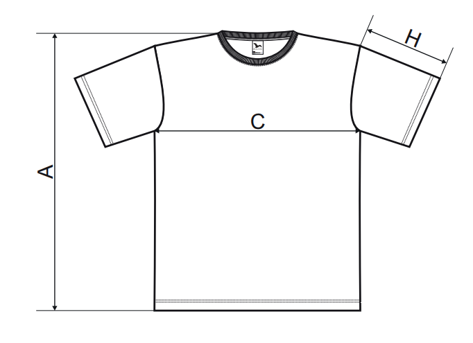 Tričko s krátkym rukávom pánske 129 s LOGOM