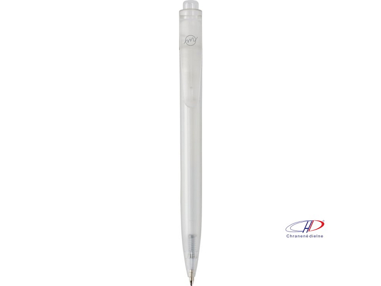 Guľôčkové pero z oceánskeho plastu (čierna náplň) , white