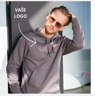 Mikina dámska s kapucou 414 s LOGOM