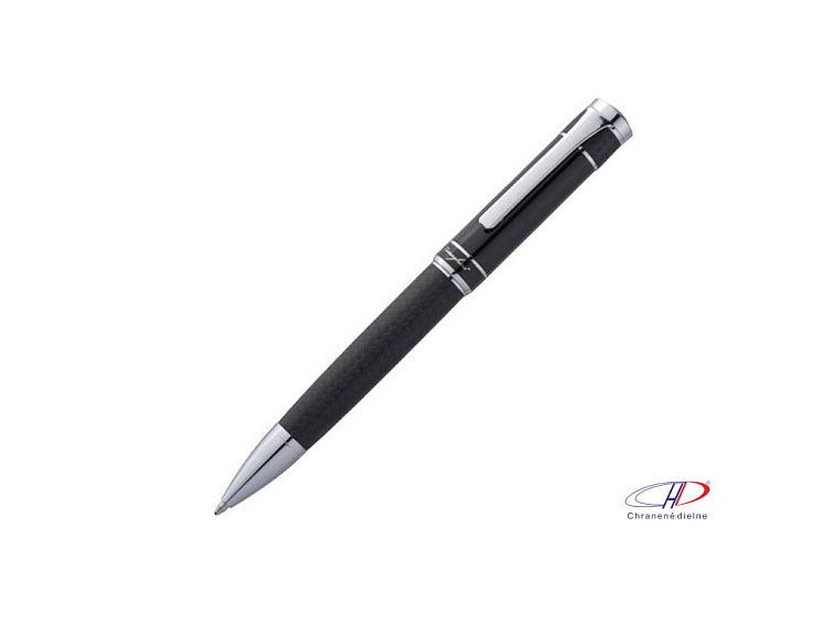 Guľôčkové pero, darčekovo balené (modrá náplň) , Black