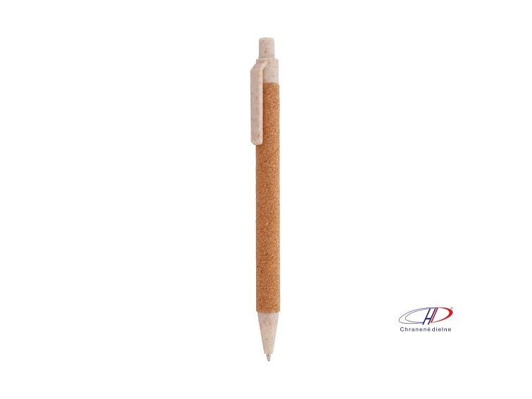 Korkové guľôčkové pero , natural