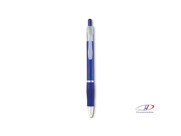 Guľôčkové pero (čierna náplň) , transparent blue