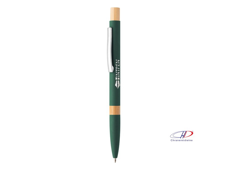 Guľôčkové pero z recyklovaného hliníka , Green