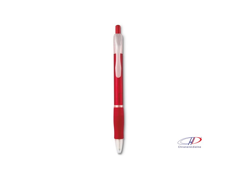 Guľôčkové pero (čierna náplň) , transparent blue