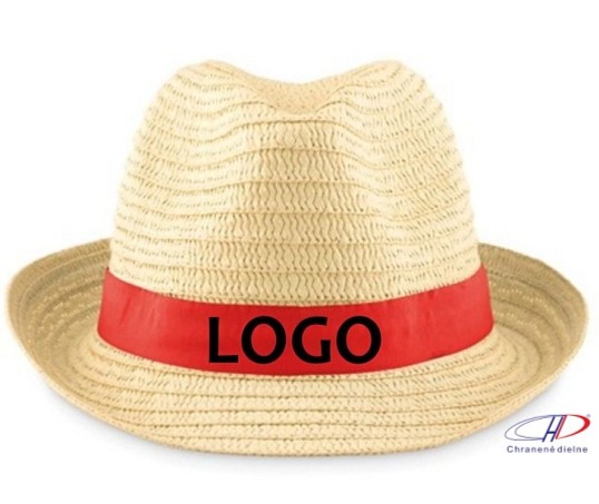 Slamený klobúk P922 s LOGOM