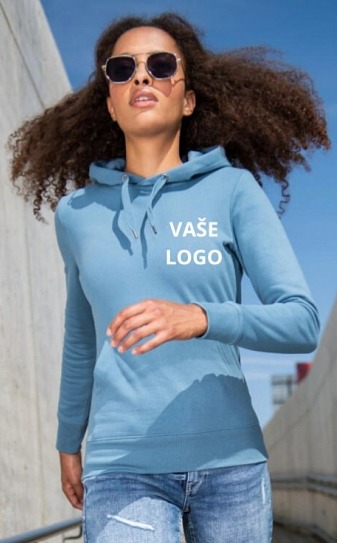 Mikina dámska s kapucou 414 s LOGOM