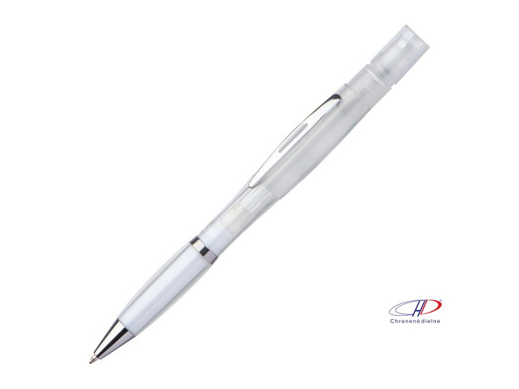 Guľôčkové pero s postrekovačom , white