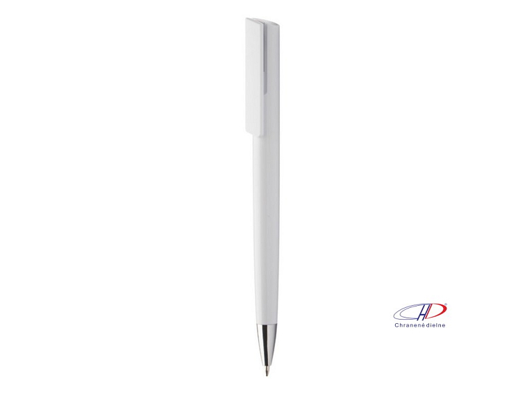 Guľôčkové pero, modrá náplň , white