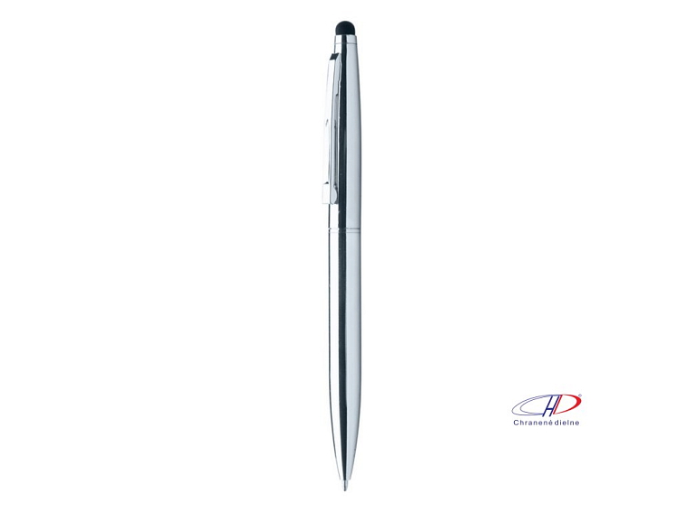 Dotykové guľôčkové pero, modrá náplň , Black