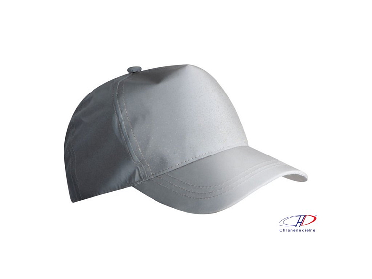 Reflexná 5-panelová šiltovka , Grey