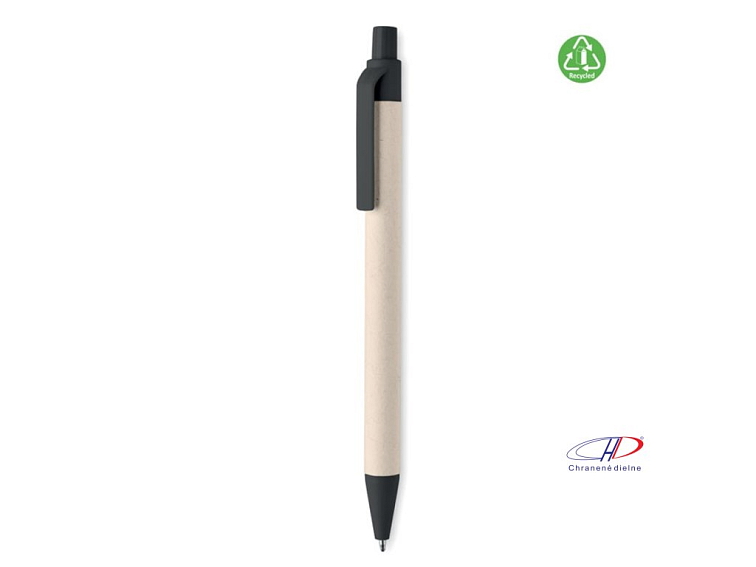 Recyklované guľôčkové pero , Black
