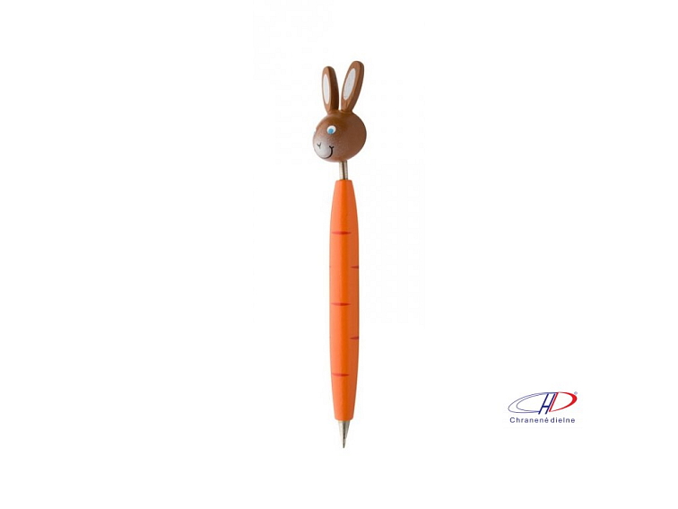 Guľôčkové pero, kohút, modrá náplň , Orange